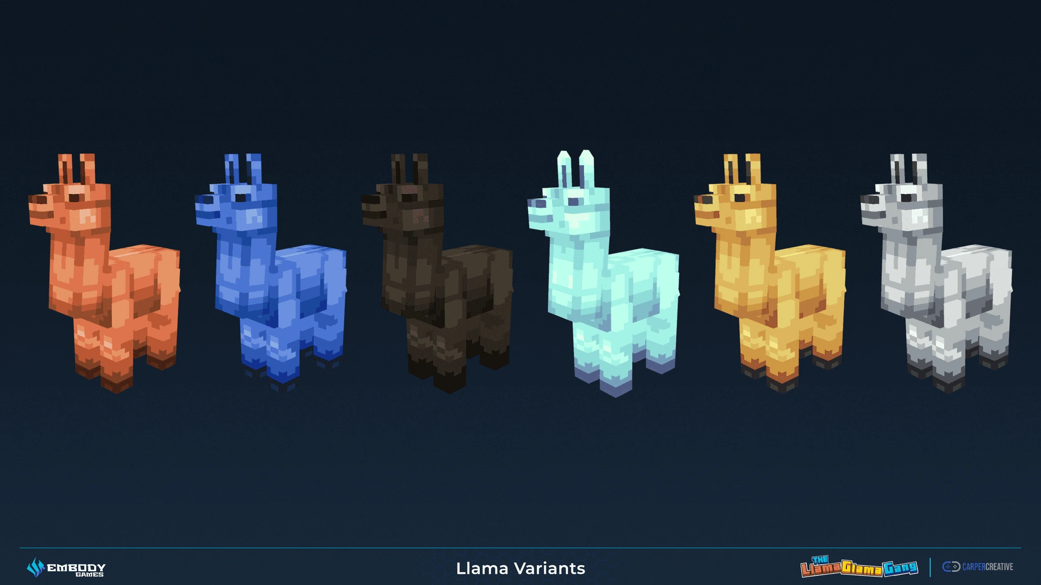 Llama Glama Gang — production artwork, plate 2 of 26
