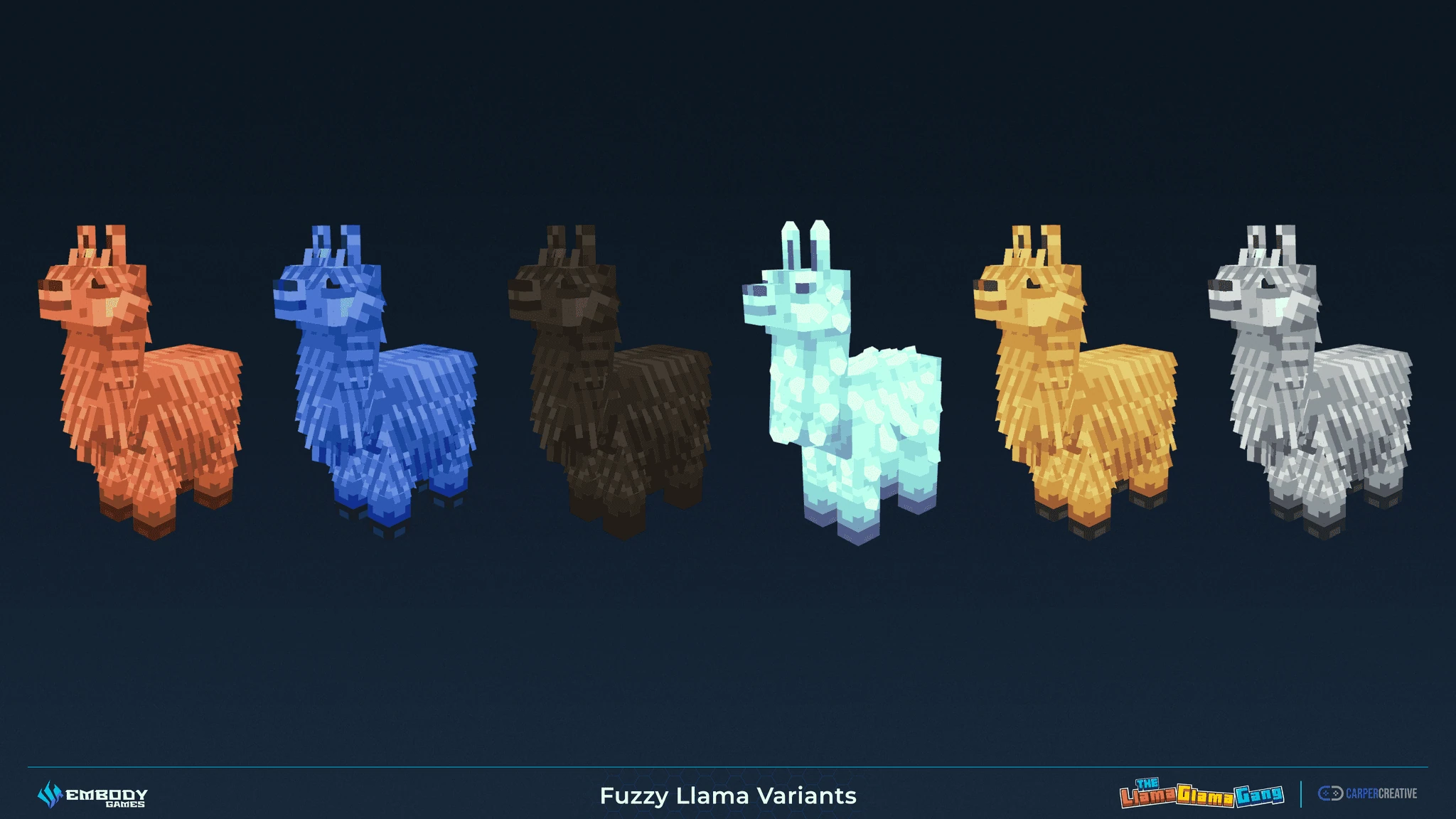 Llama Glama Gang — production artwork, plate 3 of 26
