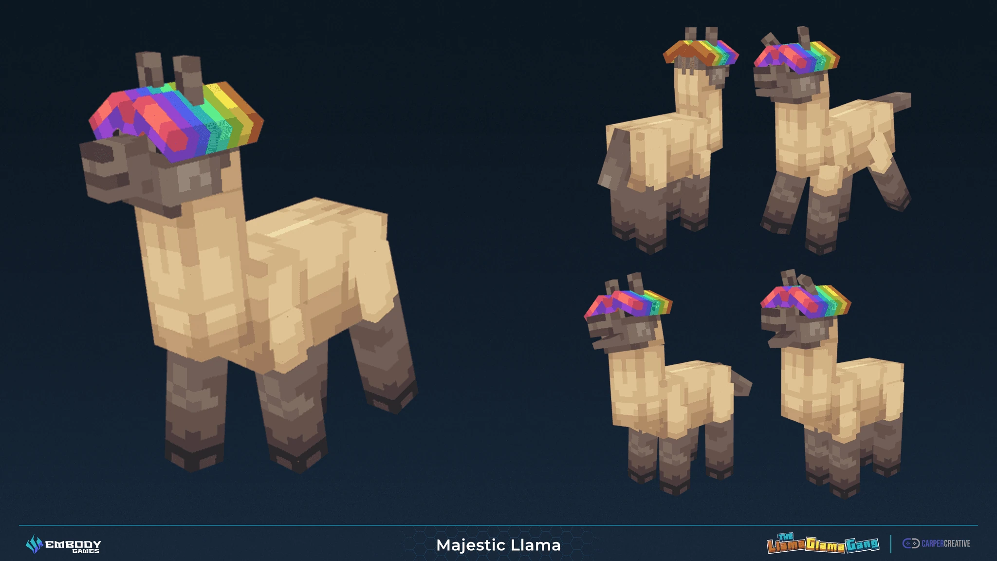 Llama Glama Gang — production artwork, plate 4 of 26